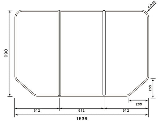 パナソニック　組フタ：ワイド浴槽用　【品番：GTD76KN11】●