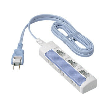パナソニック　ザ・タップ スイッチシリーズ（3コ口）（スナップキャップ・2mコード付）（ブルー）　【品番：WHS2623DKP】