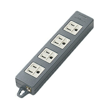 パナソニック　OAタップ（接地15A形）（4コ口・ブラック）（マグネット付）・適用コード3心ビニルキャブタイヤ丸形コード（VCTF）2.0m平方メートル　【品番：WCH2304B】