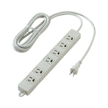 パナソニック　OAタップ（接地15A抜け止め形）（6コ口・グレー）（3mコード付）（マグネット付）　【品番：WCH2436H】