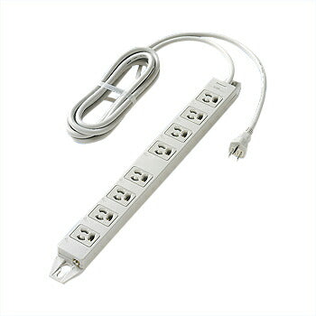 パナソニック　OAタップ（接地15A抜け止め形）（8コ口・グレー）（マグネット付）（3mコード付）　【品番：WCH2438H】