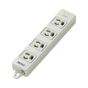パナソニック　OAタップ（接地15A抜け止め形）（4コ口・グレー）（マグネット付）（電源表示付）適用コード3心ビニル キャブタイヤ丸形コード（VCTF）2.0m平方メートル　【品番：WCH24043H】