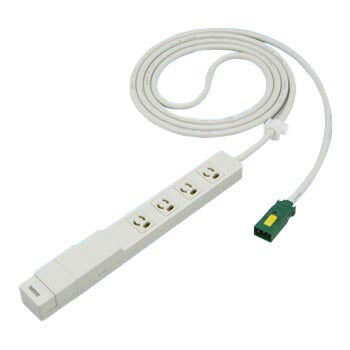 パナソニック　[充電用]USBコンセント付ハーネス用OAタップ （接地2P14A抜け止め）（4コ口） （USB2A5VDC ）（2ポート） （グレー）（3m）（電源表示付）　【品番：WFA66342HG 】