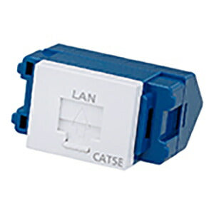 パナソニック　アドバンスシリーズ　J-J型情報モジュラジャック（CAT5E）（埋込型）（プラグ接続型）（セラミックホワイト）　【品番：NR3460CW】