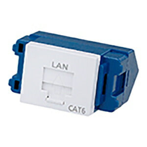 パナソニック　アドバンスシリーズ　J-J型情報モジュラジャック（CAT6）（埋込型）（プラグ接続型）（セラミックホワイト）　【品番：NR3470CW】