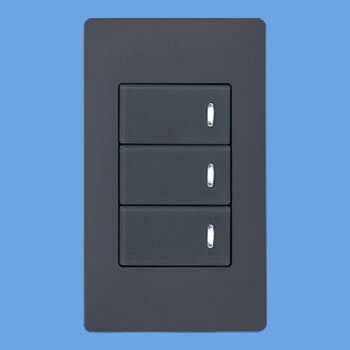 パナソニック　アドバンスシリーズ 埋込トリプルスイッチ用ハンドル（表示付）（マットグレー）　【品番：WTA3023H】