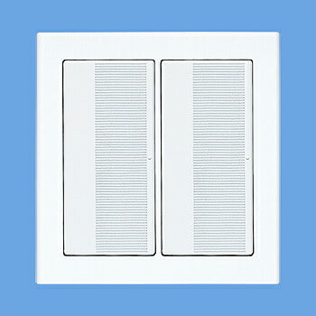 パナソニック　コスモシリーズワイド21 スイッチプレート（2連用）（ホワイト）　【品番：WT8102W】
