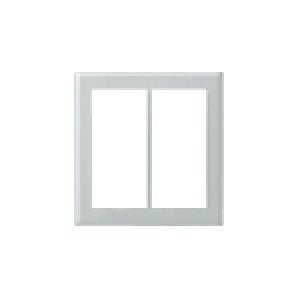 パナソニック　コスモシリーズワイド21 新金属スイッチプレート[2型]2連用　【品番：WTC9202】