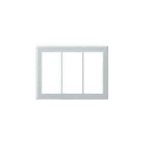 パナソニック　コスモシリーズワイド21 新金属スイッチプレート[2型]3連用　【品番：WTC9203】