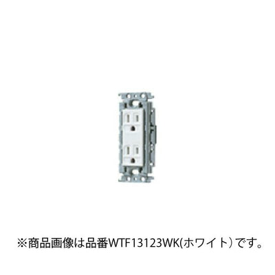 パナソニック　コスモシリーズワイド21 埋込接地ダブルコンセント（絶縁枠付）（ベージュ）　【品番：WTF13124FK】