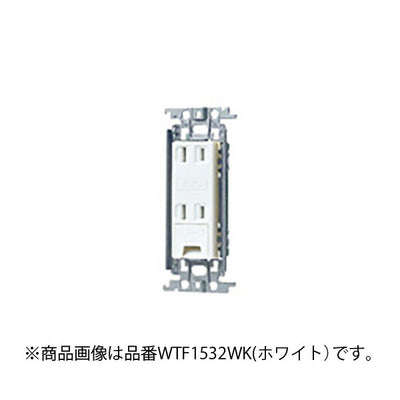 パナソニック　コスモシリーズワイド21 埋込アースターミナル付ダブルコンセント（金属枠付）（グレー）　【品番：WTF1532HK】