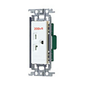 パナソニック　15A・20A兼用埋込接地コンセント（250V）（金属枠付）（ホワイト）　【品番：WTF19223WK 】
