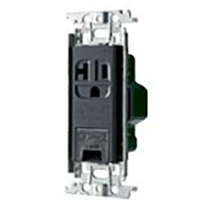 パナソニック　15A・20A兼用埋込接地コンセント（250V）（金属枠付）（グレー）　【品番：WTF19223HK】