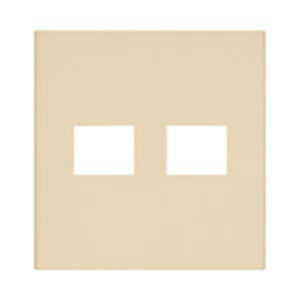 パナソニック　コスモシリーズワイド21 簡易耐火用コンセントプレート2コ用（1コ＋1コ用）（ベージュ）　【品番：WTF8772F】