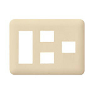 パナソニック　コスモシリーズワイド21 簡易耐火コンセントプレート（3コ＋2コ＋1コ用）（ベージュ）　【品番：WTF7786F】