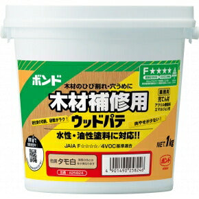 コニシ　ボンド ウッドパテ 木材補修用 12個入　タモ白　【品番：#25824】●