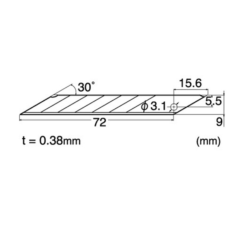 【メール便対応】エヌティー　NTカッター　替刃小型AD 繊細30°/10枚/刃先処理器付　【品番：BAD-21P】