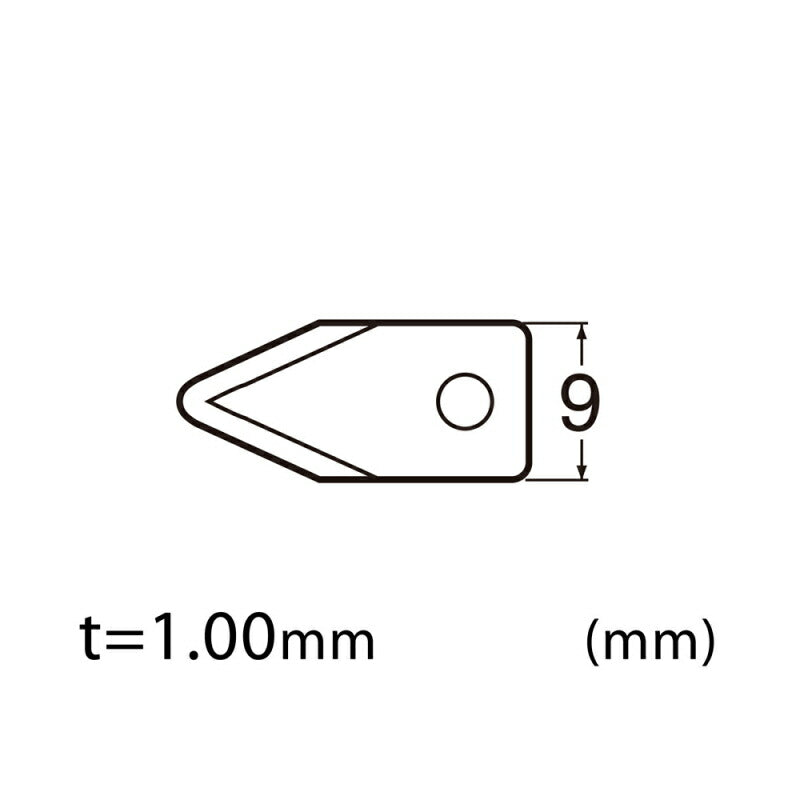 【メール便対応】エヌティー　NTカッター　替刃サークルCV/1枚　【品番：BC-1P】