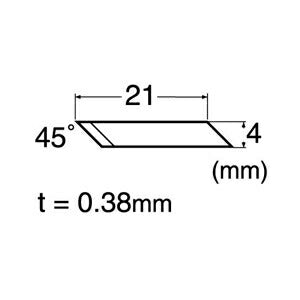 【メール便対応】エヌティー　NTカッター　替刃デザインD 45°/40枚　【品番：BDA-200P】