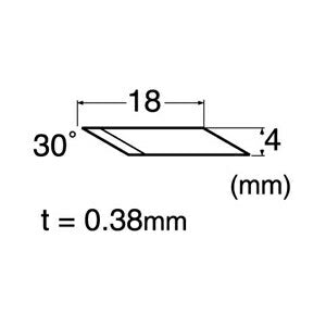 【メール便対応】エヌティー　NTカッター　替刃デザインD 30°/40枚　【品番：BDC-200P】