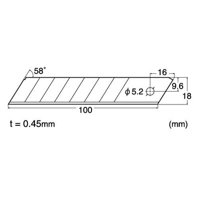 【メール便対応】エヌティー　NTカッター　替刃大型L/6枚　【品番：BL-150P】