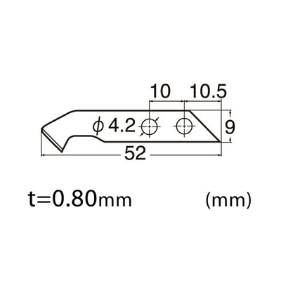 【メール便対応】エヌティー　NTカッター　替刃プラ切小/6枚　【品番：BM-2P】