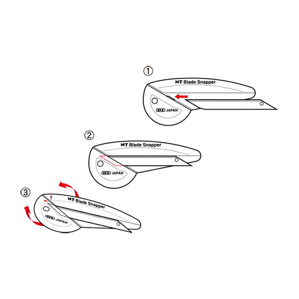 【メール便対応】エヌティー　デザイン連続刃専用刃折具　【品番：BDS-100P】