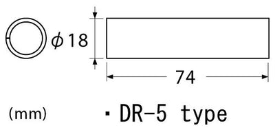 【メール便対応】エヌティー　NTドレッサー　ドレッサー替刃 筒型18中目　【品番：BDR-500P】