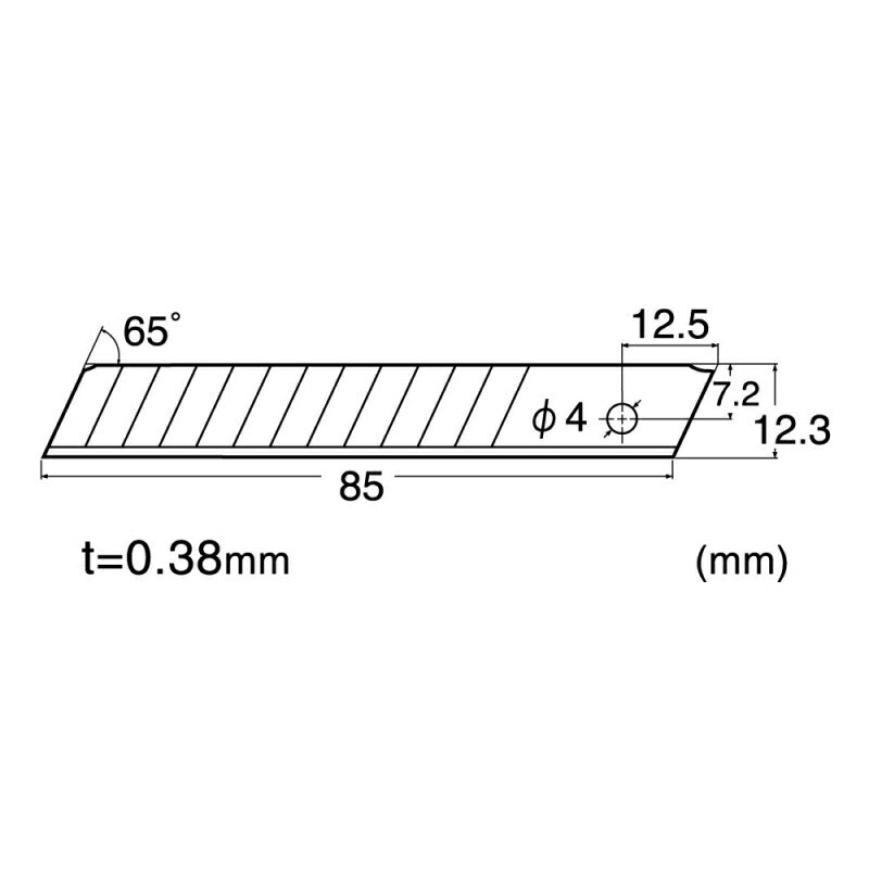 【メール便対応】エヌティー　NTカッター　替刃中型H/10枚　【品番：BH2P】