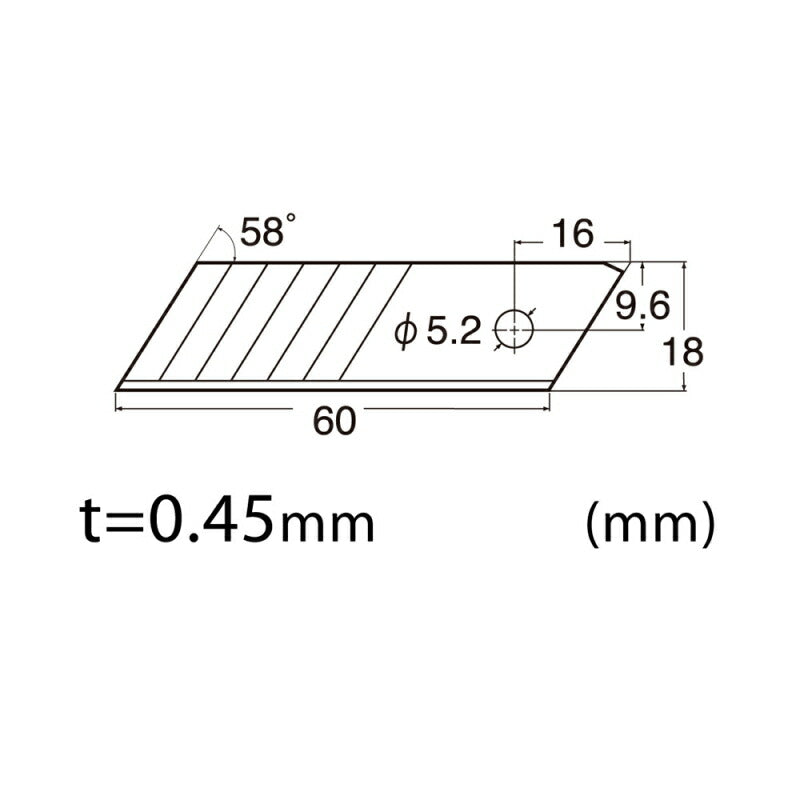 【メール便対応】エヌティー　NTカッター　替刃大型L 短刃60ミリ/10枚　【品番：BSL-11P】