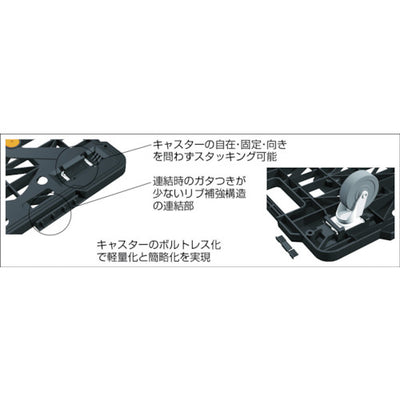 トラスコ中山（TRUSCO）　ルートバンメッシュタイプ 615×415 オール自在　黒　【品番：MPK-600J-BK】