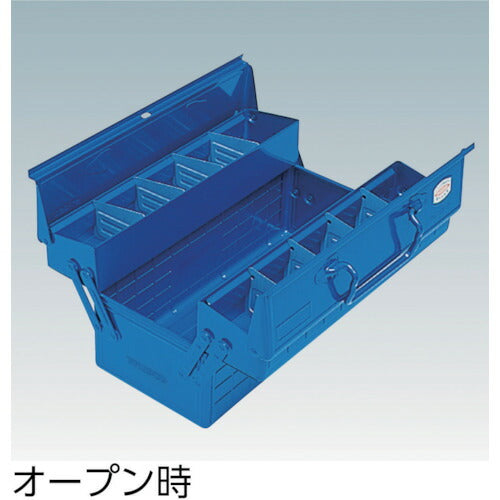 トラスコ中山（TRUSCO）　2段工具箱 350×160×215　ブルー　【品番：ST-350-B】