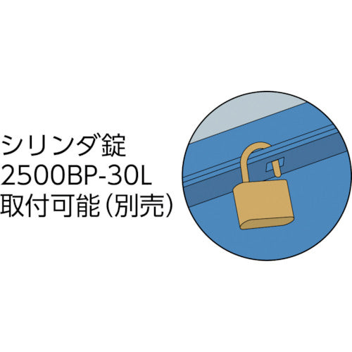 トラスコ中山（TRUSCO）　2段工具箱 350×160×215　ブルー　【品番：ST-350-B】