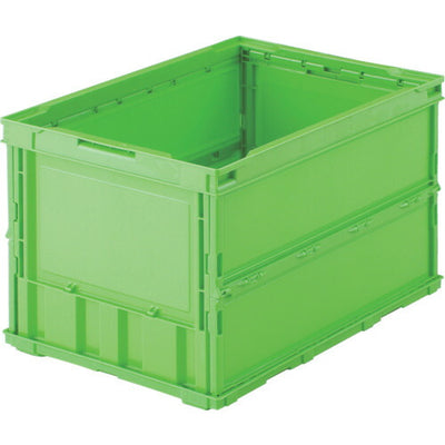 トラスコ中山（TRUSCO）　薄型折りたたみコンテナ 50L　緑　【品番：TR-O50B（GN）】