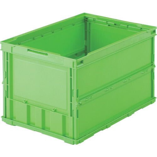 トラスコ中山（TRUSCO）　薄型折りたたみコンテナ 50L　緑　【品番：TR-O50B（GN）】