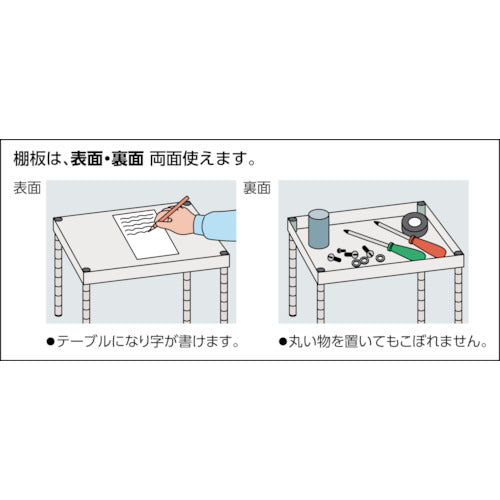 トラスコ中山（TRUSCO）　フェニックスワゴン 600×400 3段 φ75ゴム車輪　YG色　【品番：PEW-963-G75-YG】