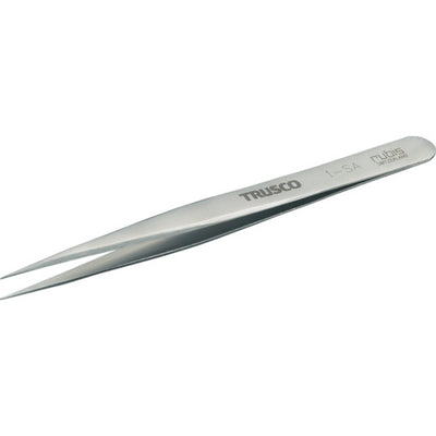 【メール便対応】トラスコ中山（TRUSCO）　耐酸耐磁ピンセット 120mm 強力超極細型　【品番：1-SA】