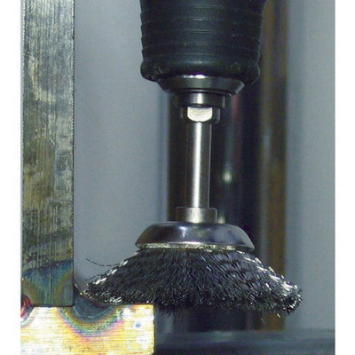 トラスコ中山（TRUSCO）　ベベル型ブラシ Φ25 ステン　【品番：253B-4】