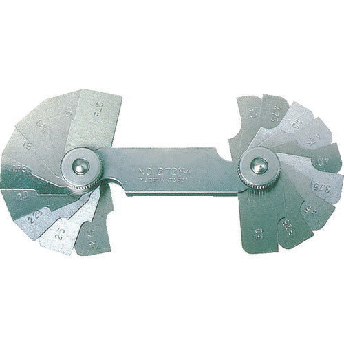 【メール便対応】トラスコ中山（TRUSCO）　ラジアスゲージ 測定範囲0.10〜1.0 10枚組　【品番：272MAA】