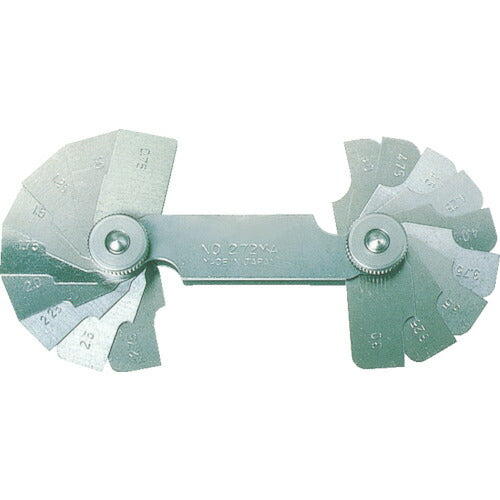 【メール便対応】トラスコ中山（TRUSCO）　ラジアスゲージ 測定範囲13.00〜22.0 10枚組　【品番：272MC】