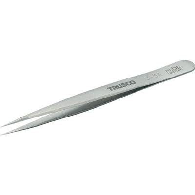 【メール便対応】トラスコ中山（TRUSCO）　耐酸耐磁ピンセット 120mm 超極細型　【品番：3-SA】