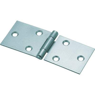 【メール便対応】トラスコ中山（TRUSCO）　スチール製横長蝶番 三価クロムメッキ仕上げ 全長38mm（4個入）　【品番：415-38UNCR】