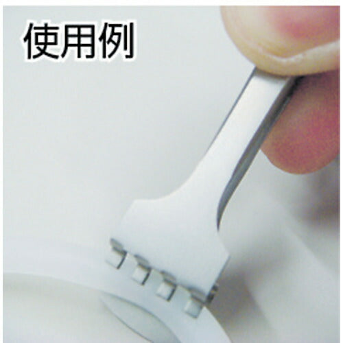 【メール便対応】トラスコ中山（TRUSCO）　耐酸耐磁ピンセット 130mm 先端9.5 3枚爪　【品番：41LB3-SA】