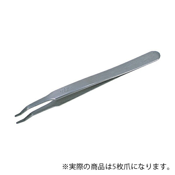 【メール便対応】トラスコ中山（TRUSCO）　耐酸耐磁ピンセット 130mm 先端11.0 5枚爪　【品番：41LB5-SA】