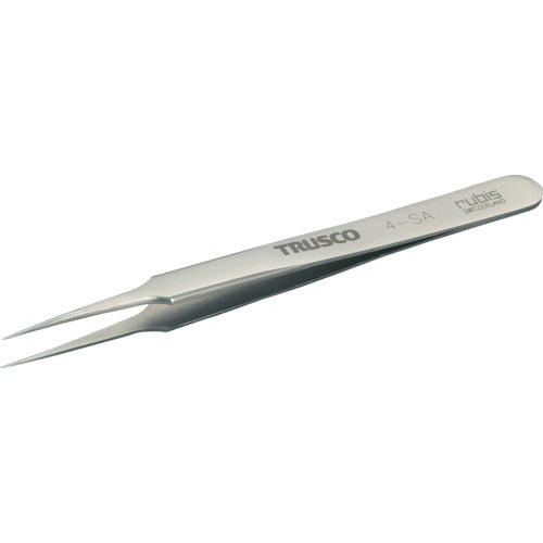 【メール便対応】トラスコ中山（TRUSCO）　チタン製ピンセット 110mm 先細超極細型　【品番：4-TNF】