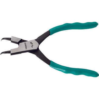【メール便対応】トラスコ中山（TRUSCO）　スナップリングプライヤー 孔用 Φ0.8 曲爪50型　【品番：50-0B】