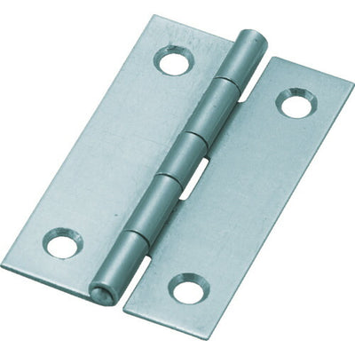 【メール便対応】トラスコ中山（TRUSCO）　スチール製薄口普通蝶番 生地仕上げ 全長25.5mm （10個入）　【品番：550-25N】