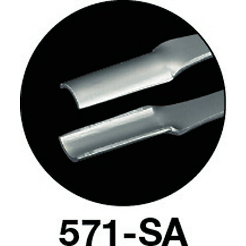 【メール便対応】トラスコ中山（TRUSCO）　耐酸耐磁ピンセット 150mm 縦型　【品番：571-SA】
