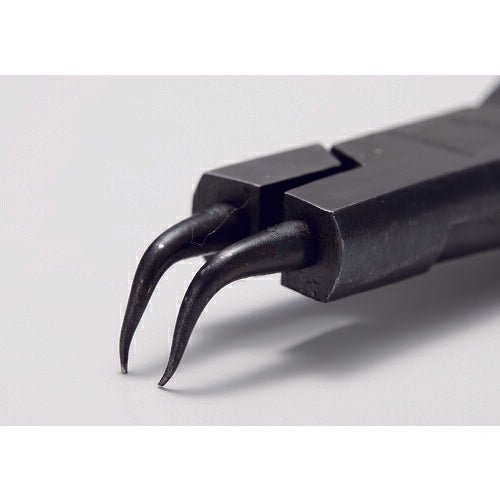 【メール便対応】トラスコ中山（TRUSCO）　スナップリングプライヤー 孔用 Φ1.0 曲爪62型　【品番：62-1B】