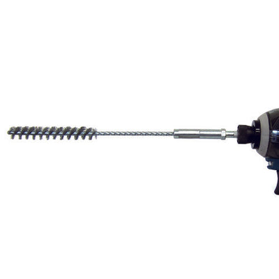 トラスコ中山（TRUSCO）　六角軸スパイラルホールブラシ 66ナイロン 18mm 下穴径　【品番：6HB-18-NY】